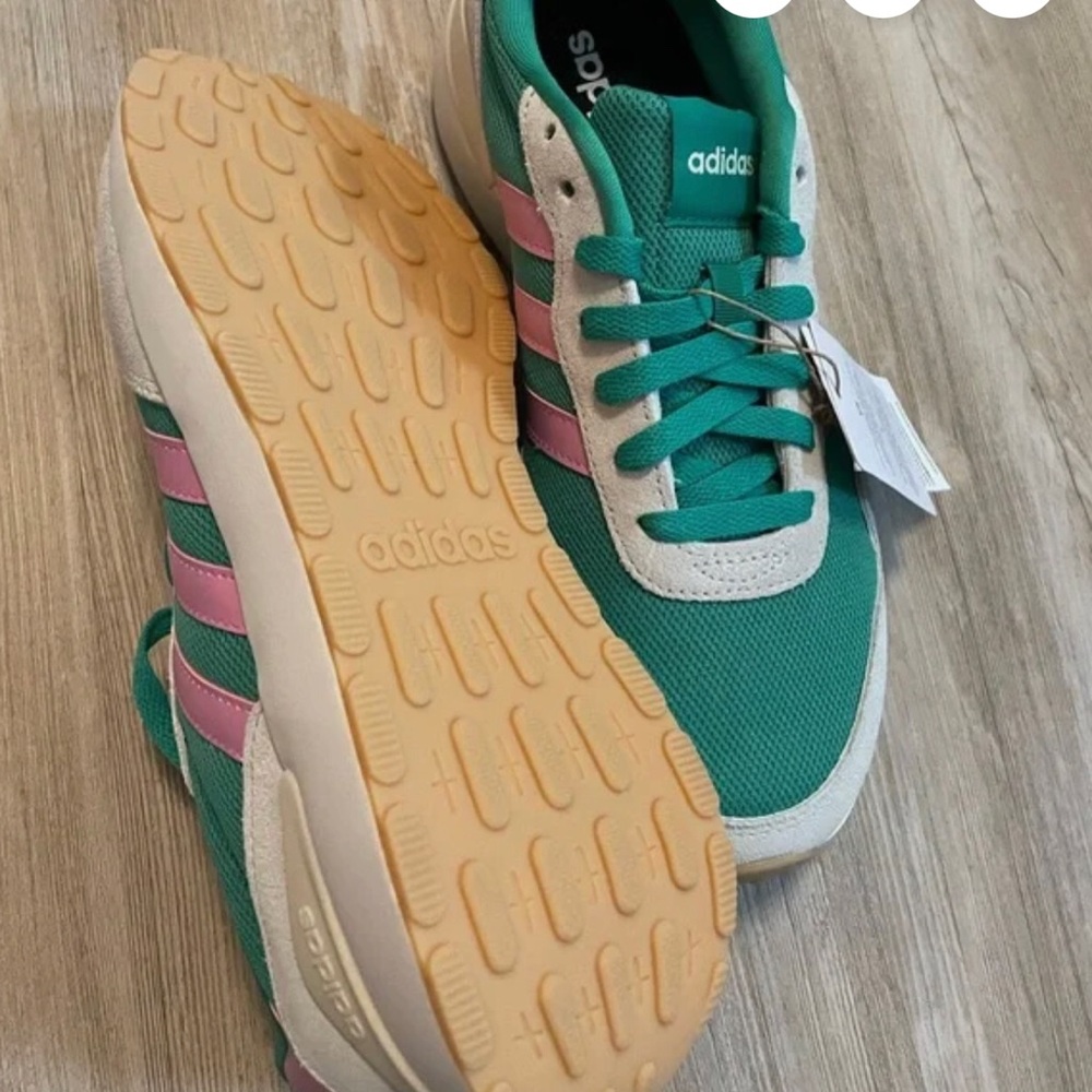 Adidas Women's Sneakers in Green and Pink - Picture 10 of 10